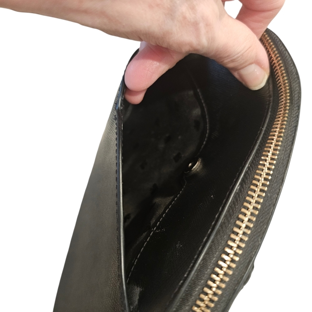 Kate Spade Black Leather Payton Dome Crossbody - Picture 8 of 14
